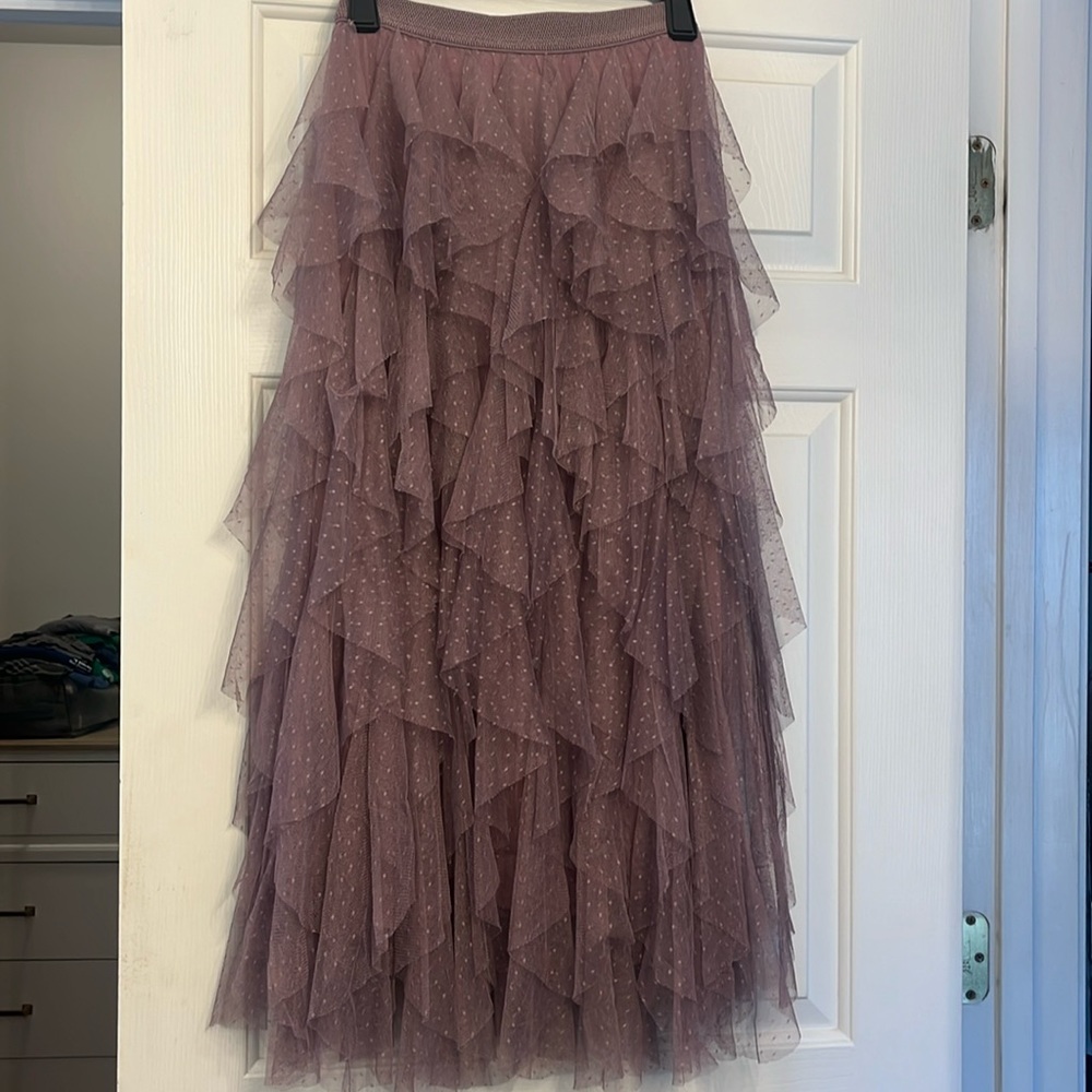 Anthropologie New with Tags mauve skirt